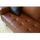 preview thumbnail 23 of 34, Abbyson Holloway Mid Century Top-grain Leather Sofa