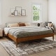preview thumbnail 120 of 197, AFI Pasadena Basic Platform Bed Frame Light Toffee - King