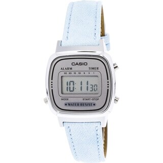 Shop Casio Women S Silver Leather Quartz Fashion Watch Overstock 20497442