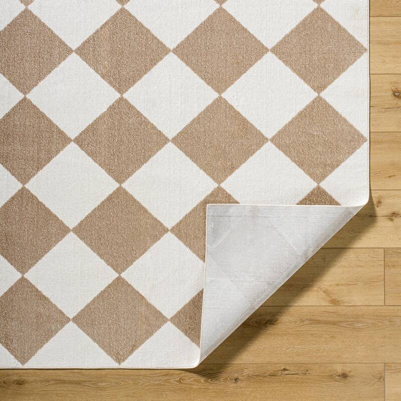 Livabliss Lillian Modern & Contemporary Checkered Indoor/Outdoor Area Rug