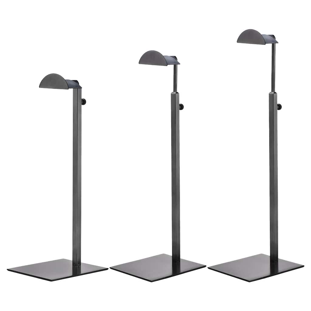 Purse Display Stand Set 3 Pack Metal Adjustable Handbag Rack - Black