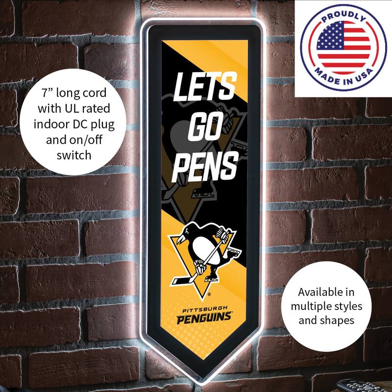 Pittsburgh Penguins LED Lighted Sign