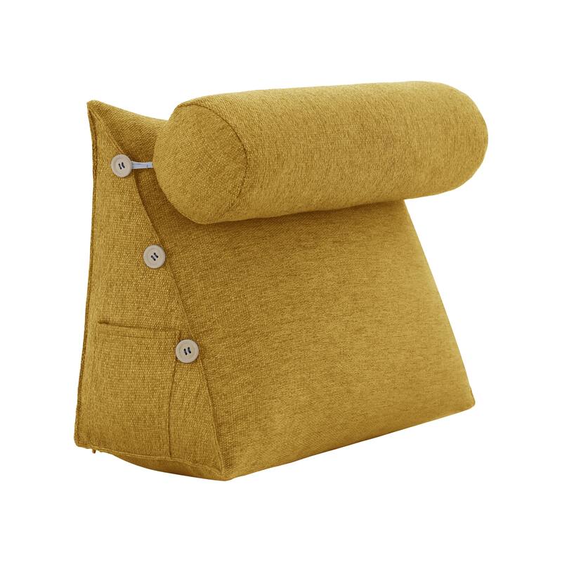 WOWMAX Bed Rest Wedge Reading Pillow Headboard Back Support Cushion
