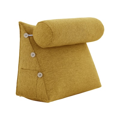 WOWMAX Bed Rest Wedge Reading Pillow Headboard Back Support Cushion