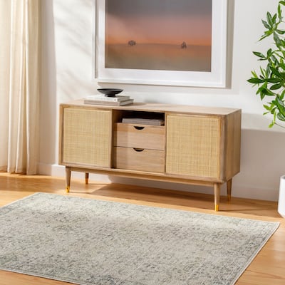 Livabliss Calhoun Updated Traditional Medallion Washable Area Rug