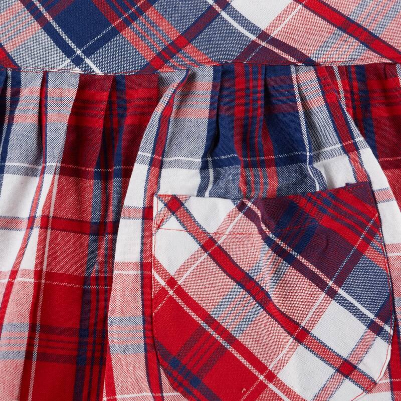 DII Americana Plaid Apron - Skirted Apron