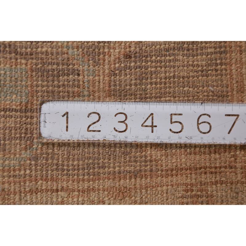 Hand Knotted Oriental 100% Wool Carpet Transitional Medallion Greys & Charcoal Oushak Area Rug - 14' 3'' X 10' 0''