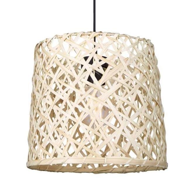 Canarm IPL2026B01 Tash 14" Wide Wood Pendant