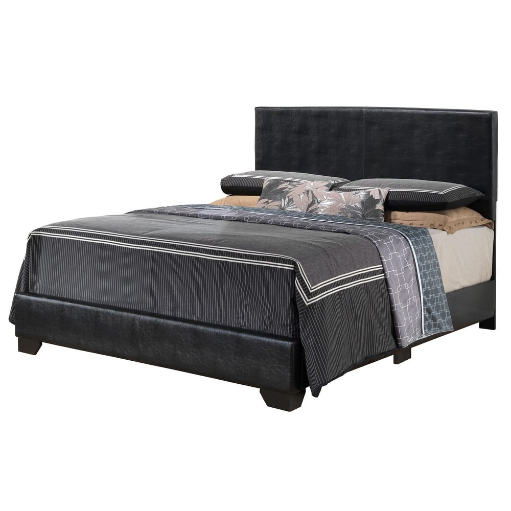 Aaron Faux Leather Bed