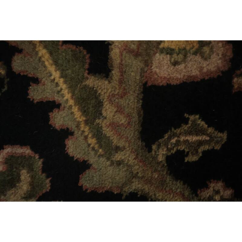 Hand Knotted Oriental 100% Wool Carpet Traditional All-Over Red Agra Area Rug - 11' 9'' X 8' 10''