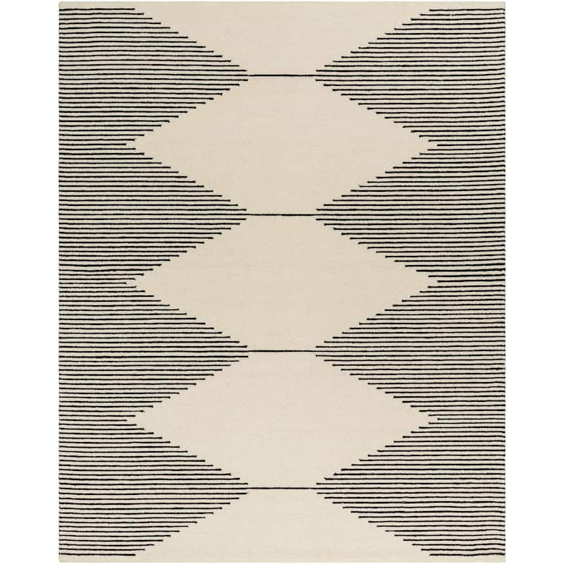 Livabliss Granada Minimalist Diamond Hand Tufted Area Rug