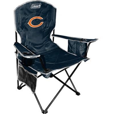 Shop Nfl Chicago Bears Cooler Quad Folding Chair Camping Beach