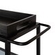 preview thumbnail 20 of 24, Kate and Laurel Giles Metal Bar Cart with Tray - 28x13x30