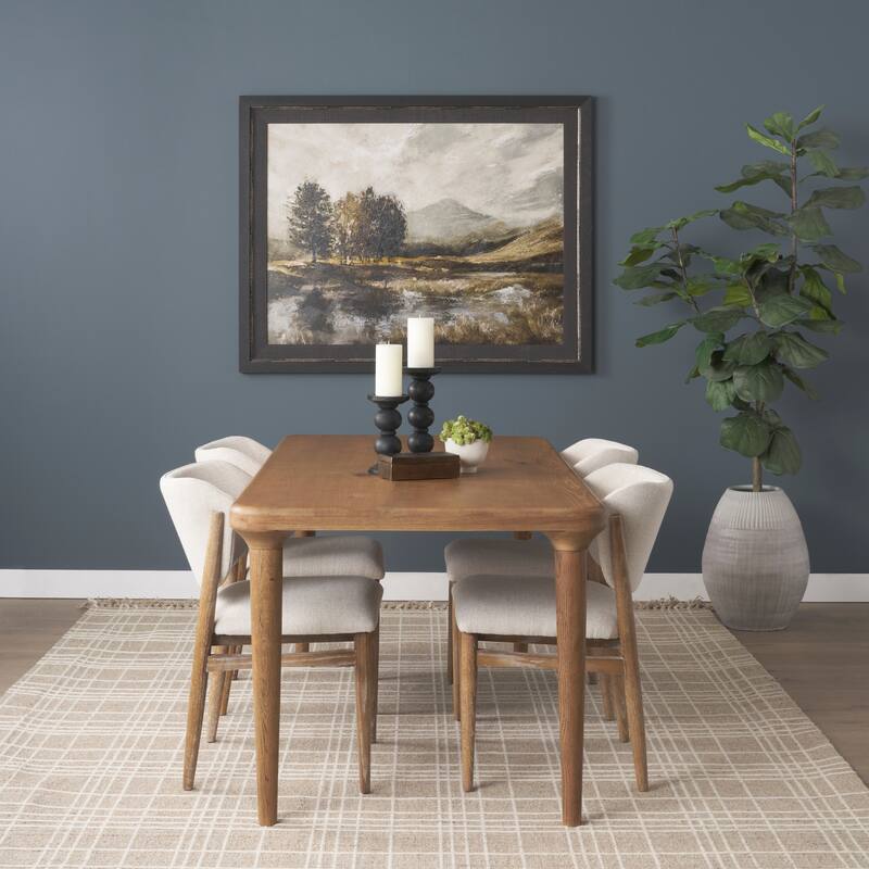 Suvan 72" Medium Brown Rectangular Solid Wood Table