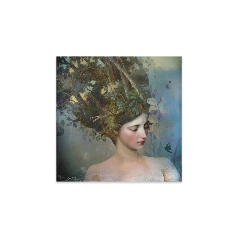 Portrait 17 Print On Acrylic Glass by Catrin Welz-Stein - 24x24x0.25