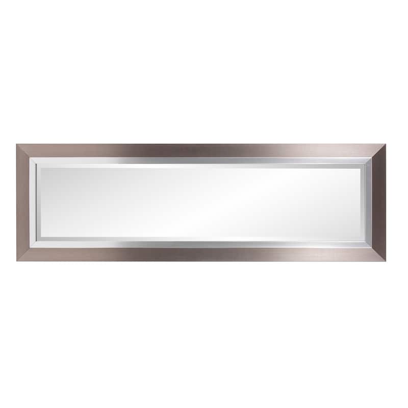 Allan Andrews Brushed Silver Decorative Chicago Wall Mirror - 17.1/4" x 53.1/2" x 1"