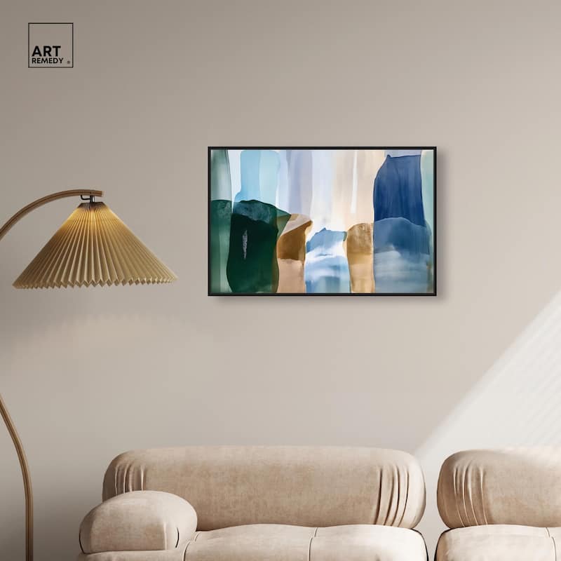 Contoured Calm II Canvas by Art Remedy