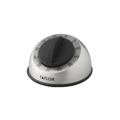Taylor Mechanical Stainless Steel 60 Minute Timer