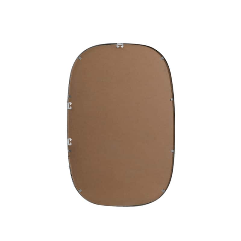 Indigo Home Metal Frame Oval Mirror 24x36 Inch
