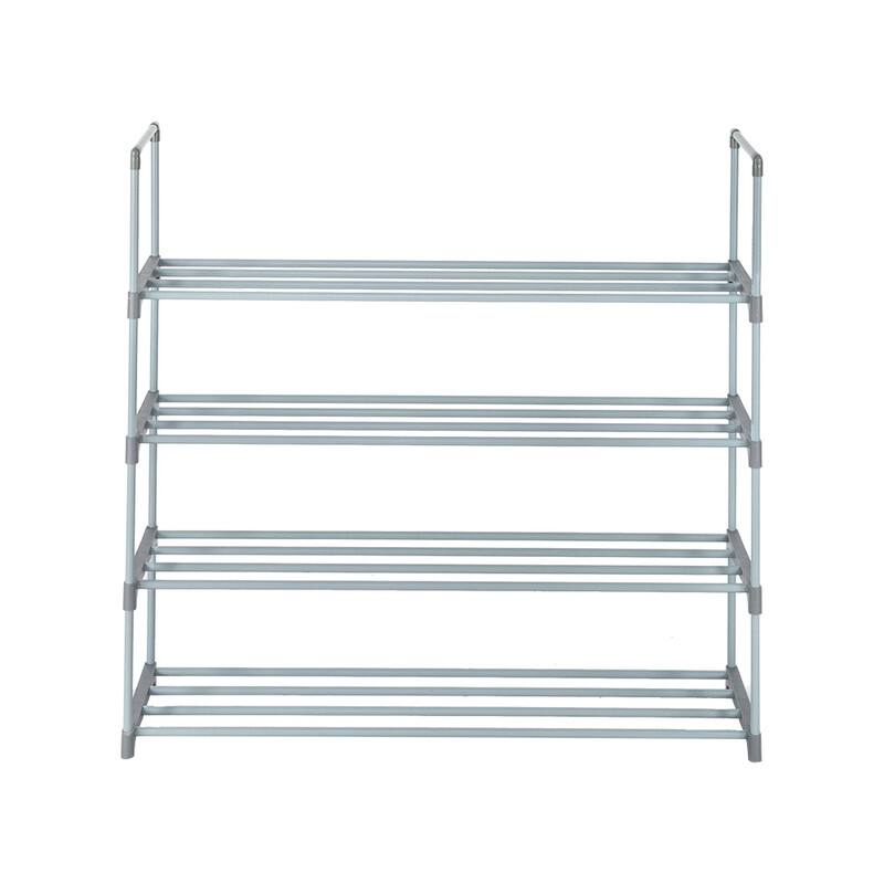 Metal Tower Shoe Rack Shelf Storage Organizer For Entryway, Hallway