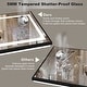 preview thumbnail 5 of 156, UL Certified Black Metal Framed LED Front Light and Backlit Anti-Fog Wall Bathroom/ Vanity Mirror