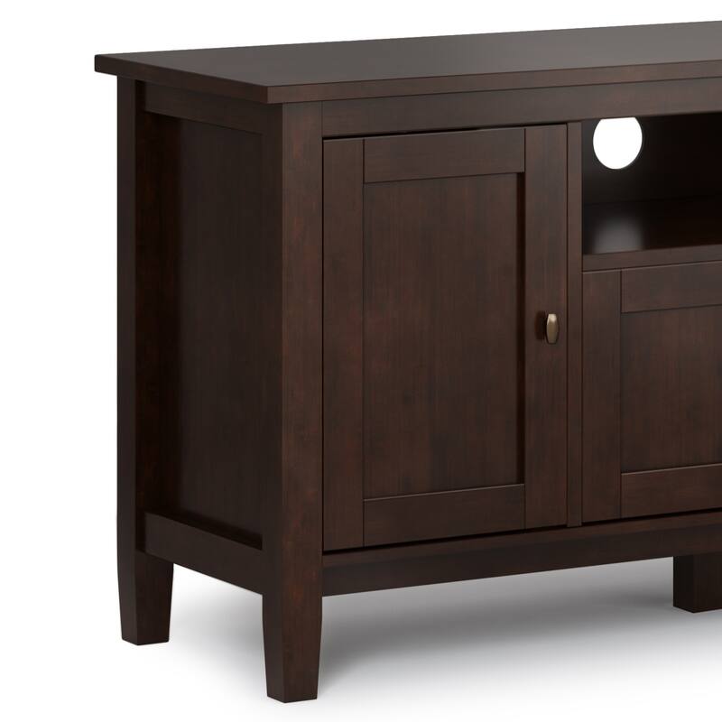 WYNDENHALL Norfolk SOLID WOOD 72 inch Wide TV Media Stand For TVs up to 80 inches - 72'' W x 17.5'' D x 26'' H