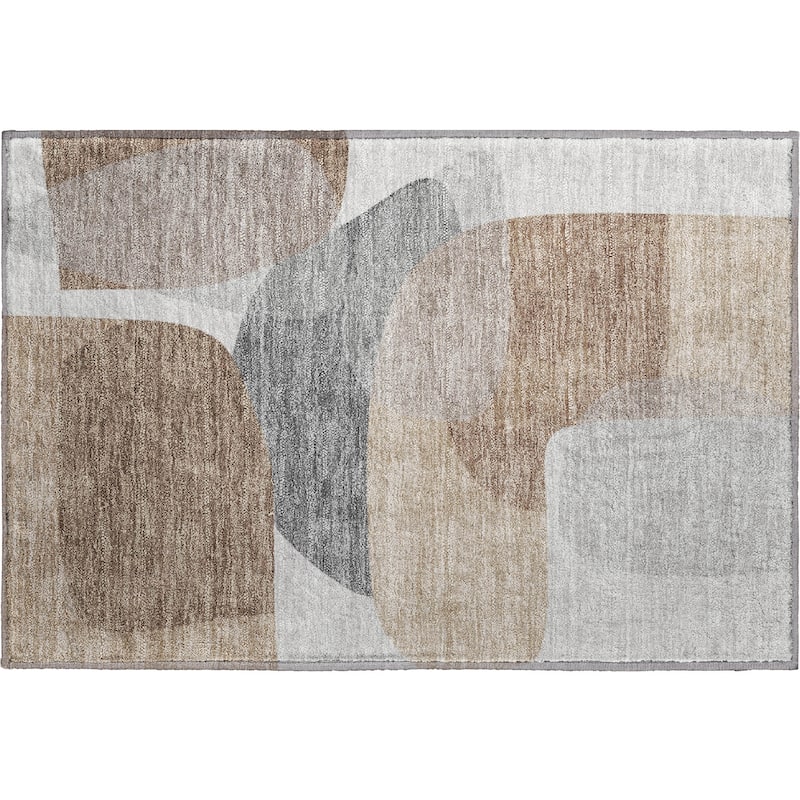 Premium Washable Super Soft Contemproary Retro Mayfield Rug