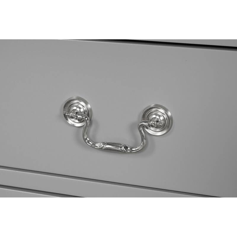 Transitional Gray Finish Sleigh Design 4 Piece Bedroom Furniture Set