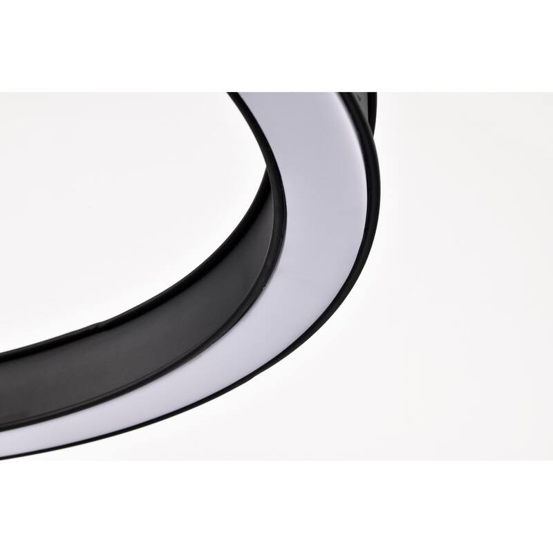 Longford 30 Inch LED Pendant Textured Black Acrylic Lens - Textured Black
