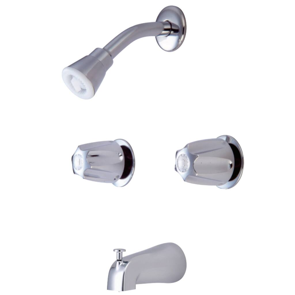 Kingston Brass Generic Two-Handle 8-Inch Center Tub and Shower Faucet