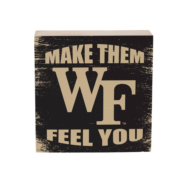 Wake Forest University Wooden Tabletop Mantel Shelf Sign