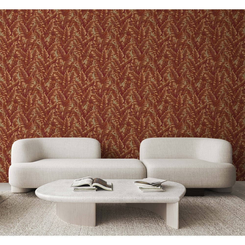 Botanical Exotic Plants Luxury Leaf Pattern Tropical Wallpaper