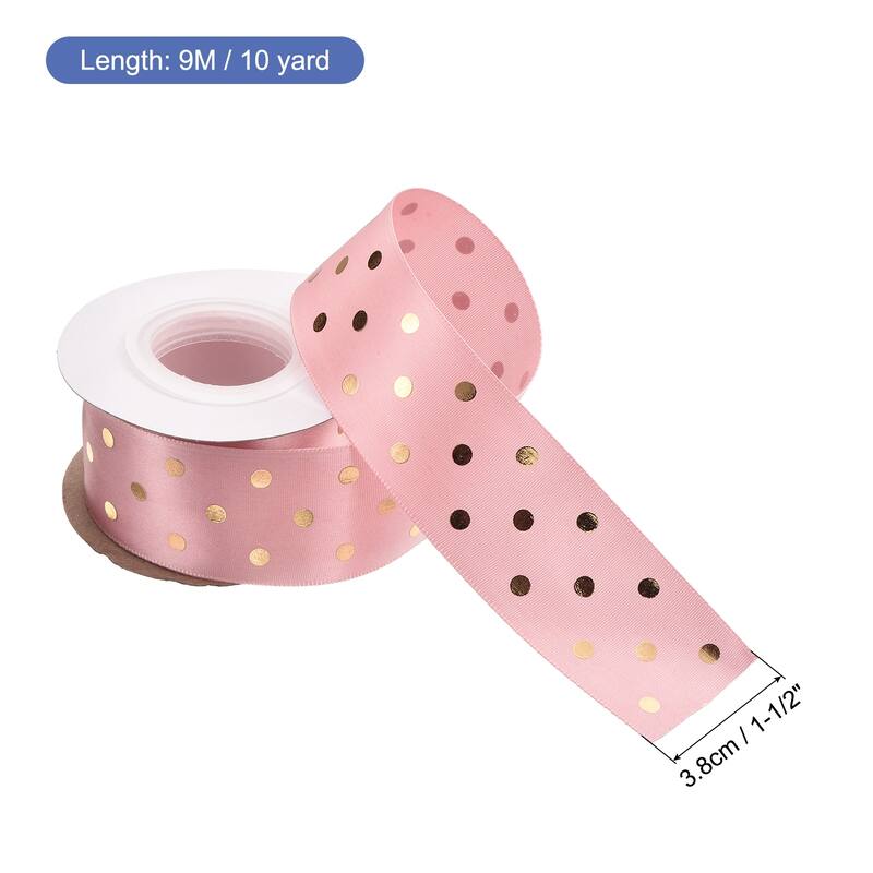 Grosgrain Ribbons 25 Yards Ribbon Bow Decoration for Craft - Dull Pink - 10 Yards x 1-1/2 Inch