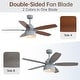preview thumbnail 17 of 42, 52/66-In Farmhouse Style Industrial Windmill Large Ceiling Fan with Light and Remote