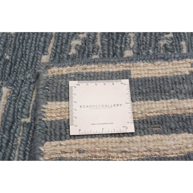 ECARPETGALLERY Hand-knotted Tangier Grey Wool Rug - 7'10 x 9'10