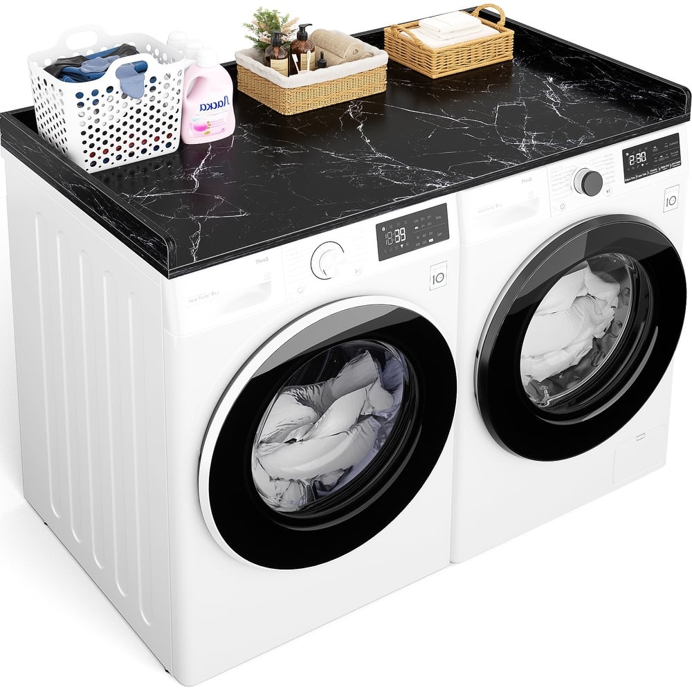 Laundry Countertop for Washer and Dryer, Over Washer Dryer Topper for Storage and Organization