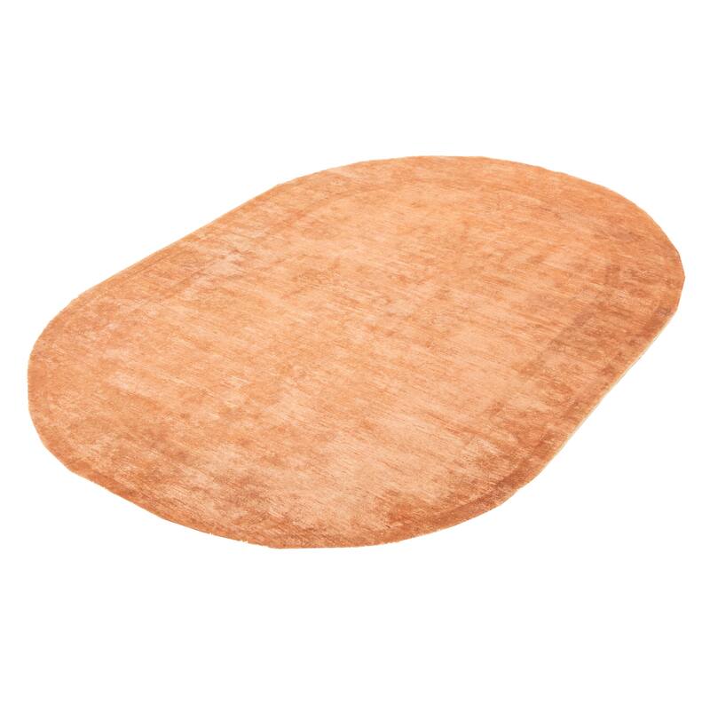 ECARPETGALLERY Hand-knotted Vibrance Copper Wool Rug - 6'6 x 9'6
