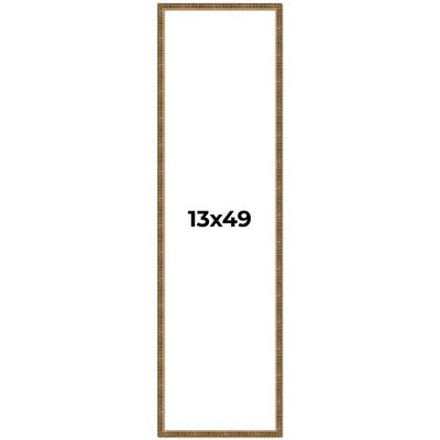 13x49 Frame Gold Kingsley Distressed Solid Wood Picture Frame Width