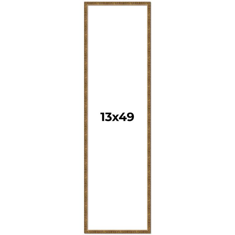 13x49 Frame Gold Picture Frame - Complete Modern Photo Frame Includes