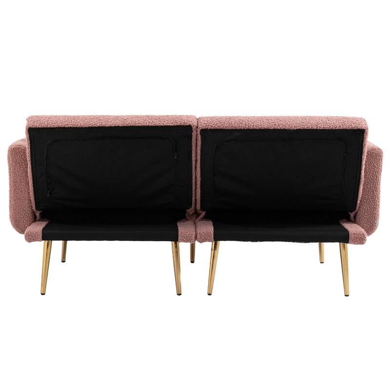 Velvet Sofa , Accent sofa .loveseat sofa with metal feet