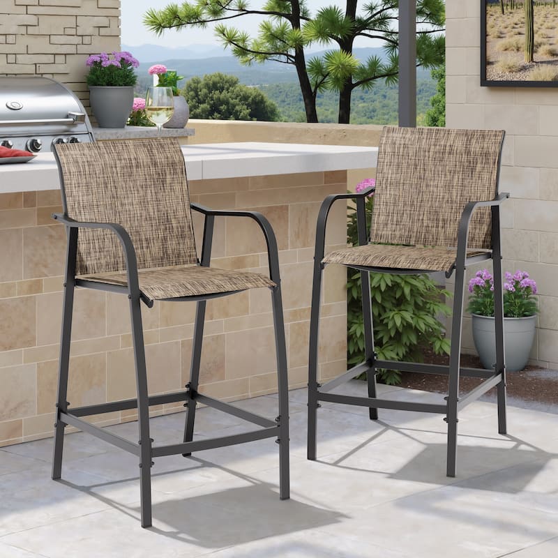 Crestlive Products Outdoor Bar Height Barstools Patio Bar Stools Bar Chairs