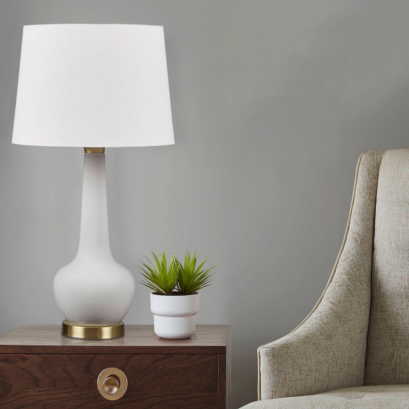510 Design Zazie Ceramic Genie Table Lamp - Grey