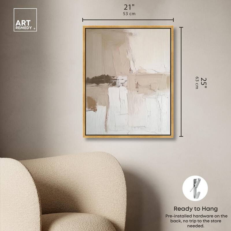 Subtle Earth Tones I Canvas by Art Remedy