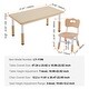 preview thumbnail 7 of 5, Kids Table and 4 Chairs Set for Art, Craft, Reading, Learning - 4 Kids Chairs