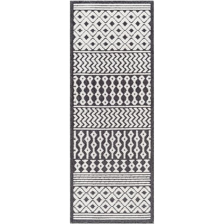 Livabliss Engton Chevron Stripe Machine Washable Area Rug