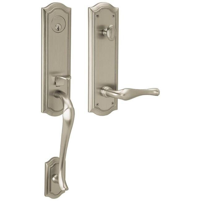 Baldwin Left Handed Bethpage Escutcheon Single Cylinder Handleset with