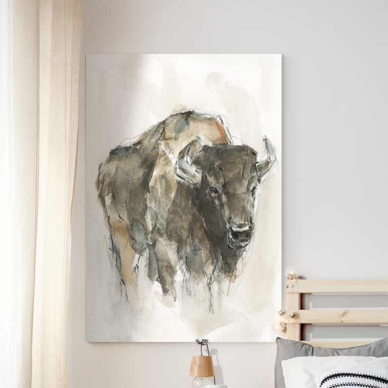 American Buffalo I -Premium Gallery Wrapped Canvas
