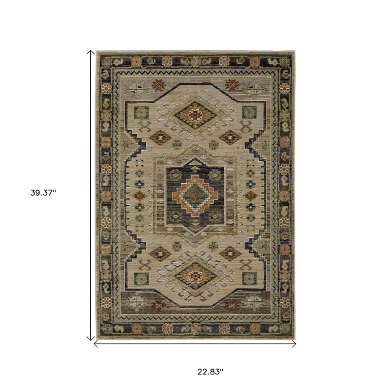 HomeRootsTribal Bohemian Rectangle Area Rug