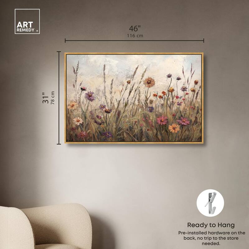 Vintage Blooms II Canvas by Art Remedy