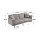 preview thumbnail 106 of 115, Velvet Loveseat Sofa Bed with 2 Pillows, Mid Century 2-Seat Couches Convertible Sofa Bed for Living Room, Bedroom,Office